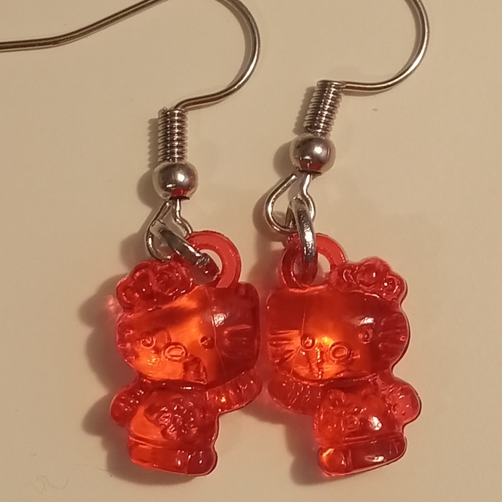Red Hello Kitty Earrings